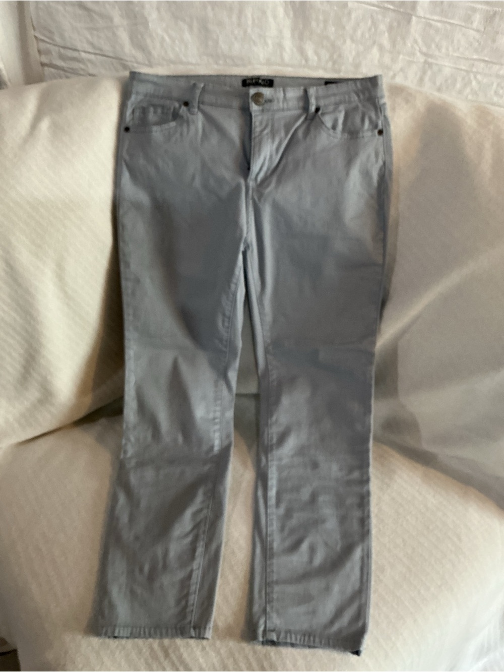 Buffalo David Bitton Light Gray Straight Jeans